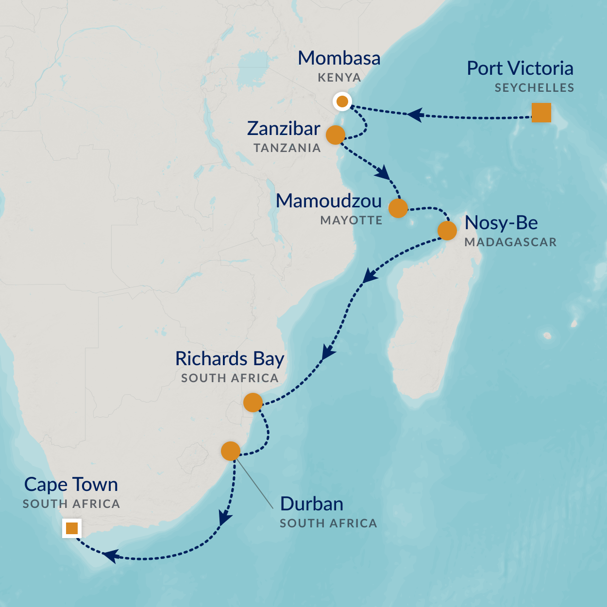 cruise map